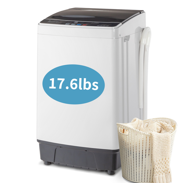【同款编码：56442889】美规 XQB82-6C08 17.8lbs 洗衣机 110V 280 带排水泵 塑料 黑色盖板 全自动-24