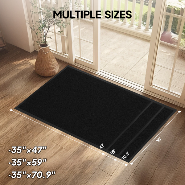 黑色 pvc复合 商用地垫 入户用 90*180*1.2cm 1pc-3