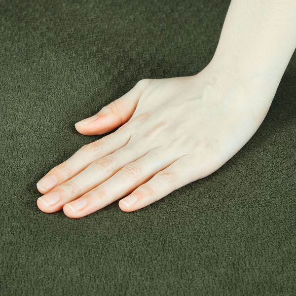 金属腿绒面布艺摇椅，配侧边储物袋——现代舒适与实用兼备-9