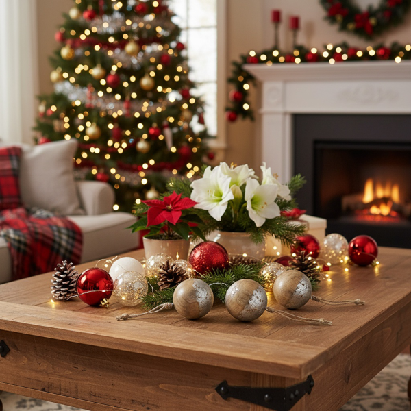 4件套圣诞挂球饰品木制圣诞树饰品节日派对装饰品圣诞树饰品FBA发货-10