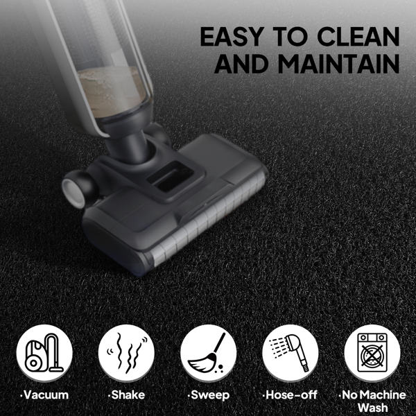 黑色 pvc复合 商用地垫 入户用 90*150*1.2cm  1pc-6