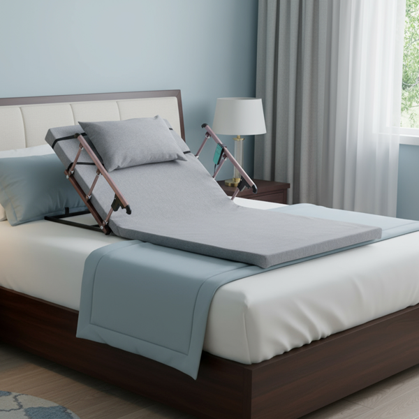 电动可调节床架带折叠扶手和靠枕-7