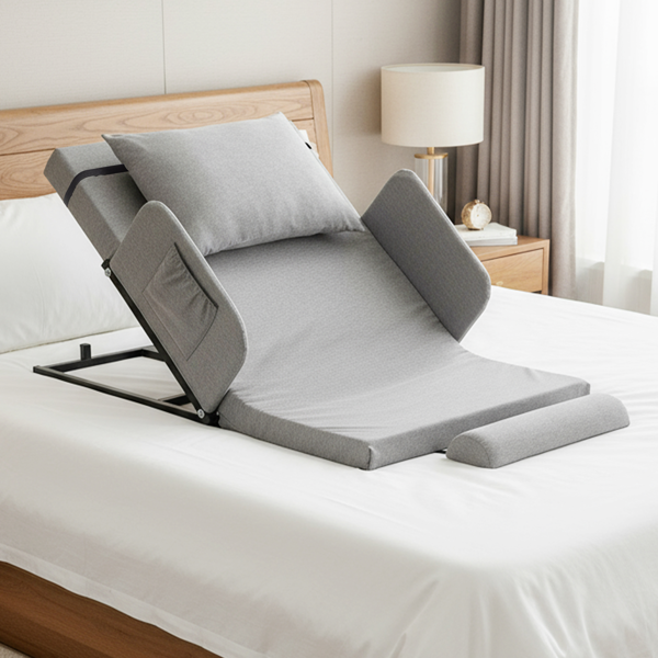 电动可调节床架带扶手和靠枕-7