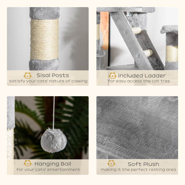 猫舍/木制猫屋/猫爬塔/猫树-7