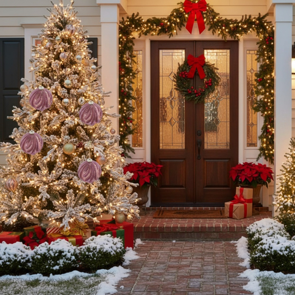 6PCS套3.9英寸圣诞球装饰品节日树派对装饰玻璃悬挂装饰品鲜艳的颜色散装易于悬挂FBA发货-2