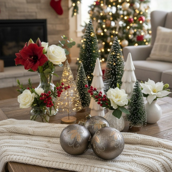 4件套圣诞球装饰品4.7英寸玻璃悬挂装饰品，用于节日树散装节日派对用品FBA发货-13