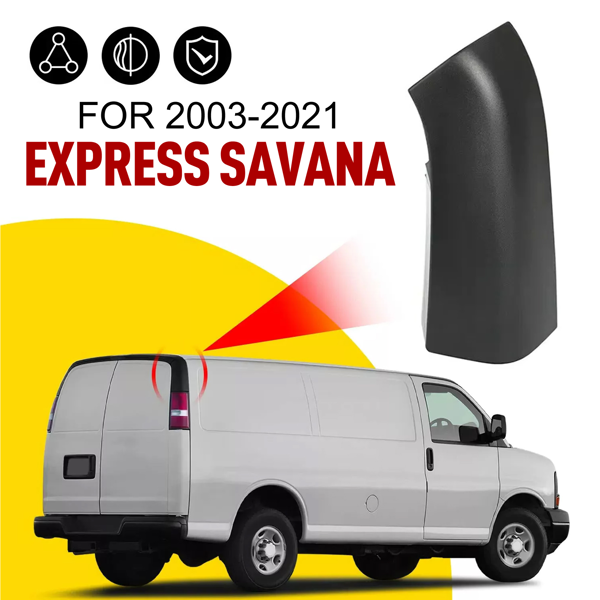 适用于雪佛兰 Express 和 GMC Savana 2003-2023 后角饰条贴花（右）-12
