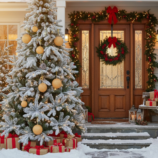 6件套3.9英寸玻璃圣诞球装饰品，用于节日树和派对圣诞装饰FBA发货-2