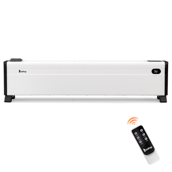 美规 NTJX-T200FR 120V 1500W 取暖器 白色 塑料 40寸踢脚线/PTC/可调温/定时/带显示/可加湿/带遥控器