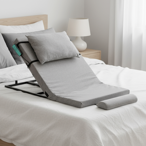 电动可调节床架带靠枕-7