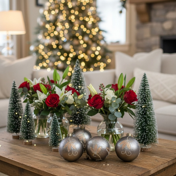 4件套圣诞球装饰品4.7英寸玻璃悬挂装饰品，用于节日树散装节日派对用品FBA发货-4