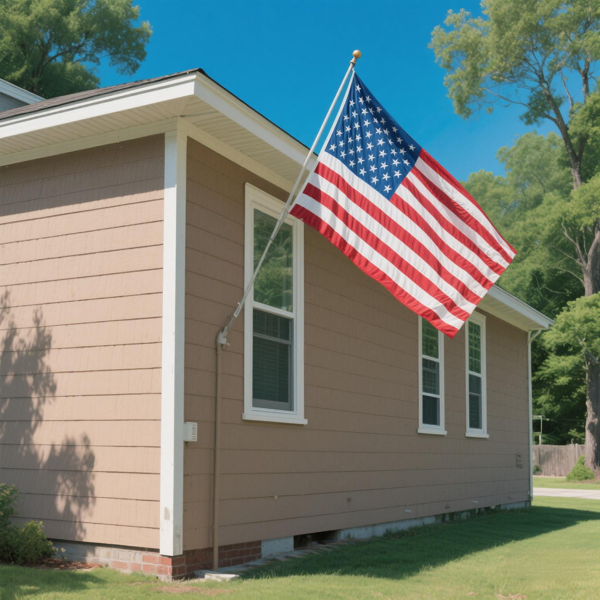 2件 2X3英尺 60*90cm美国国旗印花尼龙美国带黄铜镶边庭院装饰节日装饰用国旗(TK/TMEU下自提)-4