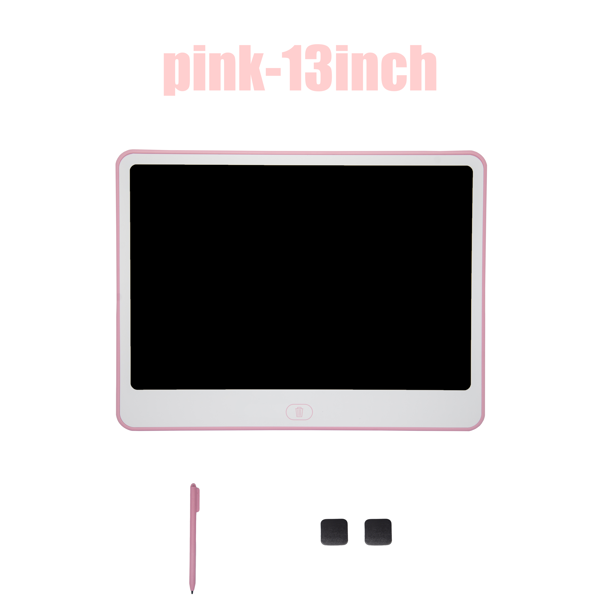 （TEMU&TK仅支持自提)13英寸大屏儿童液晶手写涂鸦绘画板，一键清除电子小黑板-1