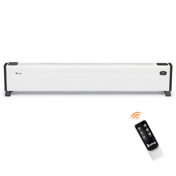 美规 NTJX-T250FR 120V 1500W 取暖器 白色 塑料 48寸踢脚线/PTC/可调温/定时/带显示/可加湿/带遥控器-1