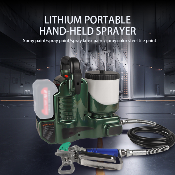 手持式高压喷漆机，适用于牧田 21V 电池-11