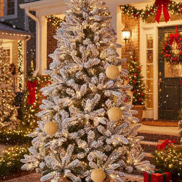 6件套3.9英寸玻璃圣诞球装饰品，用于节日树和派对圣诞装饰FBA发货-3