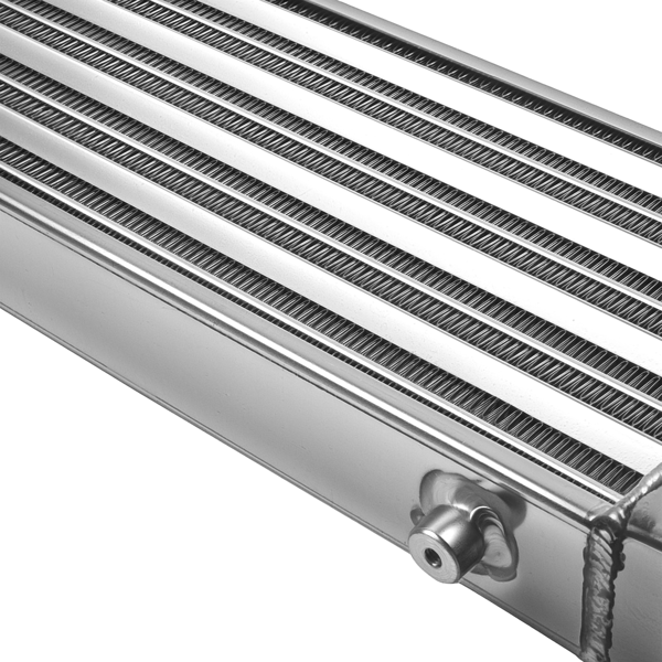 通用涡轮前置式铝制中冷器 27英寸×7英寸×2.5英寸 2.5英寸进/出气口-6