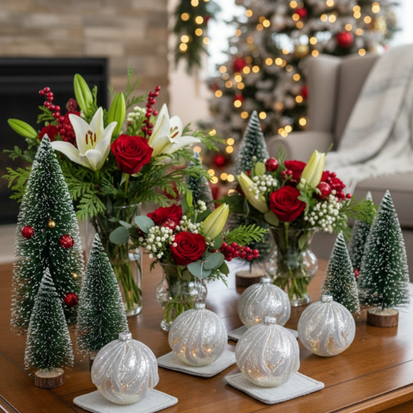 6PCS套3.9英寸圣诞树装饰球悬挂玻璃节日装饰品，用于派对树装饰FBA发货-12