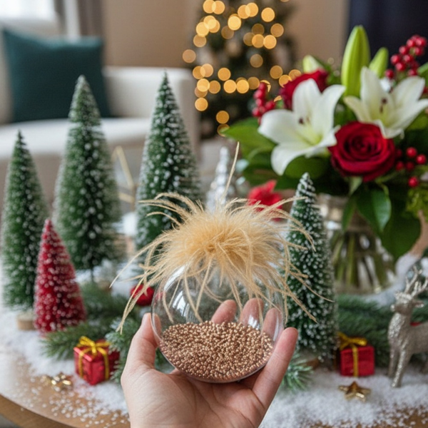 4件套4.7英寸圣诞玻璃球装饰品，用于节日树派对的壁挂装饰品FBA发货-11