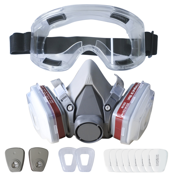 1个7in1半口罩，包括两个过滤器-面罩（未经NIOSH批准）(TK/TMEU下自提)-4