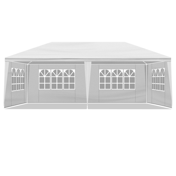 10*20ft  白色 6围  仿折叠棚  2门4窗  PE布 喷塑铁管-8