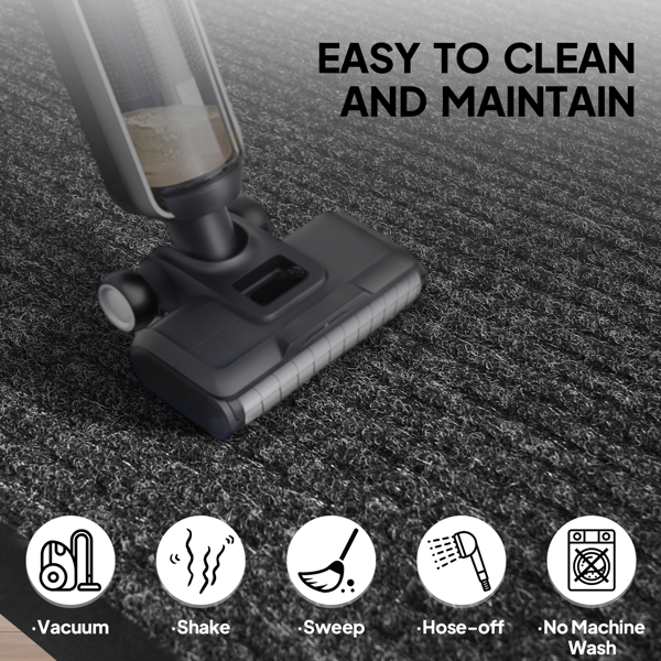 深灰色 pvc复合 1pc 商用地垫 入户用 90*120*0.7cm-7