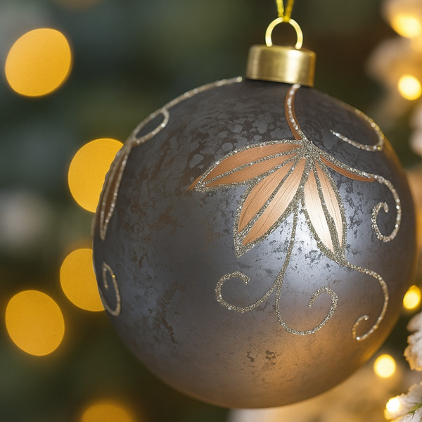 4件套圣诞球装饰品4.7英寸玻璃悬挂装饰品，用于节日树散装节日派对用品FBA发货-8