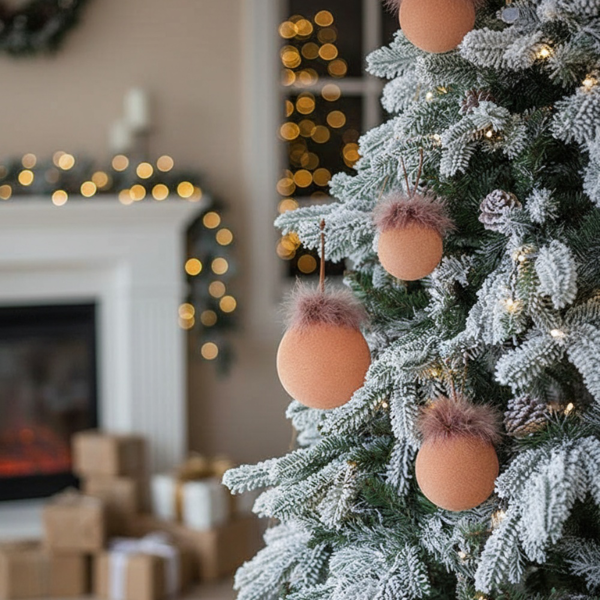 4件套4.7英寸圣诞球装饰品用于节日树装饰的玻璃挂球闪亮的圣诞派对装饰品FBA发货-10