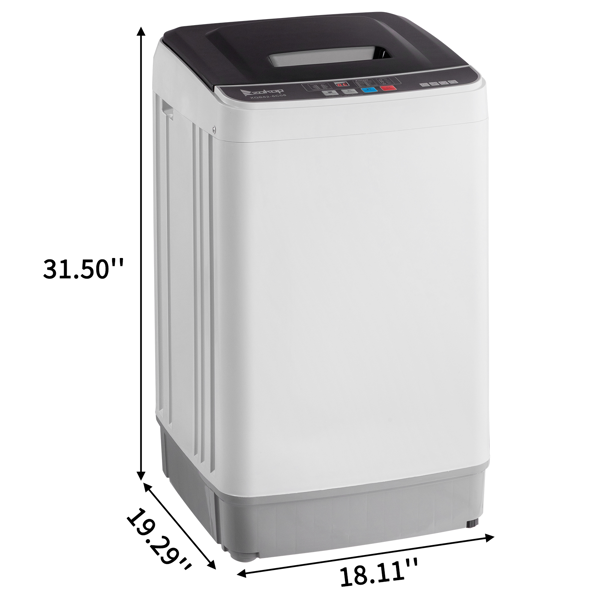 【同款编码：56442889】美规 XQB82-6C08 17.8lbs 洗衣机 110V 280 带排水泵 塑料 黑色盖板 全自动-4