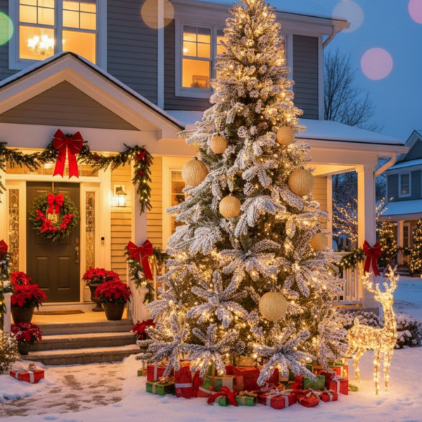 6件套3.9英寸玻璃圣诞球装饰品，用于节日树和派对圣诞装饰FBA发货-15