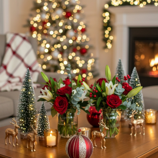 4件套4.7英寸圣诞玻璃球装饰品节日树悬挂装饰品派对装饰用品FBA发货-11