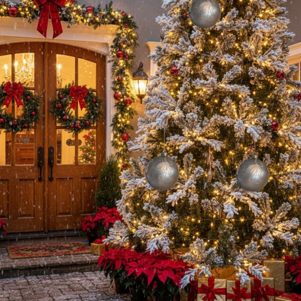 4件套圣诞球装饰品4.7英寸玻璃悬挂装饰品，用于节日树散装节日派对用品FBA发货-5