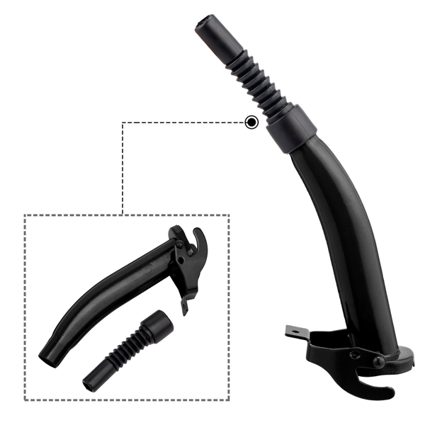 1pcs  铁质 5L 黑管 0.6mm 油桶 黑色-4