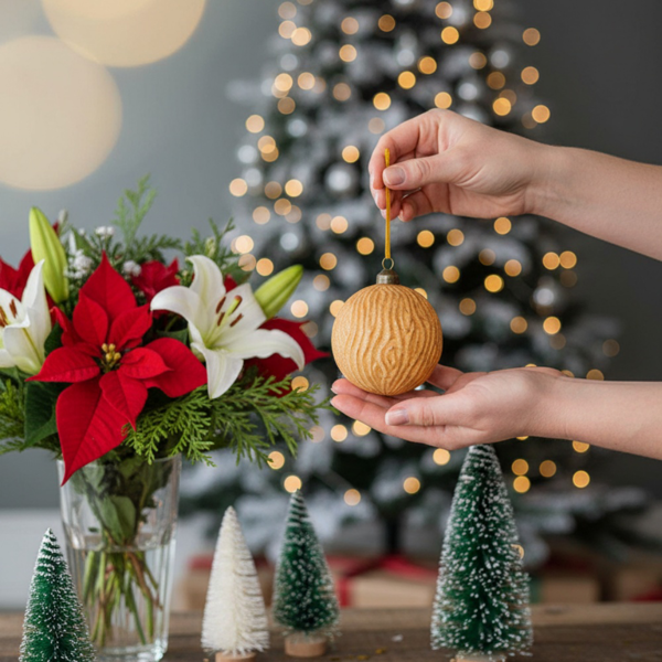 6件套3.9英寸玻璃圣诞球装饰品，用于节日树和派对圣诞装饰FBA发货-7