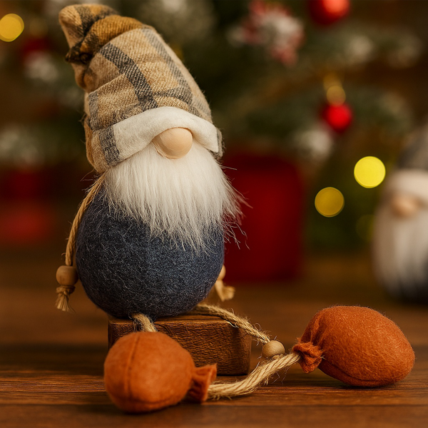 3件套圣诞侏儒装饰品收获和感恩节家居餐桌装饰品，派对礼物的可爱节日装饰品，秋季农舍侏儒中心装饰品FBA发货-8