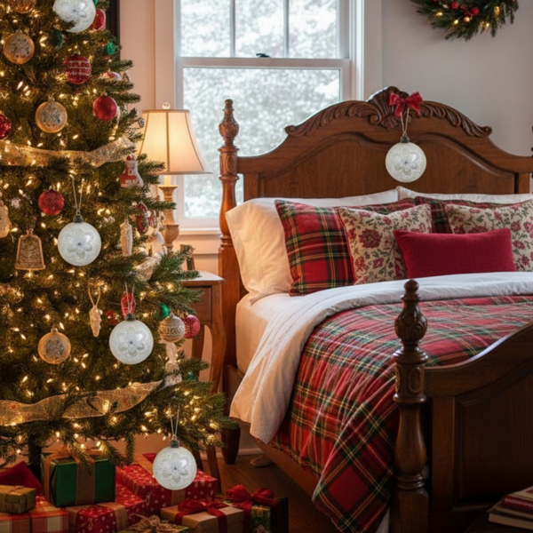 6件套玻璃圣诞球装饰品3.9英寸树挂装饰节日派对套装FBA发货-14