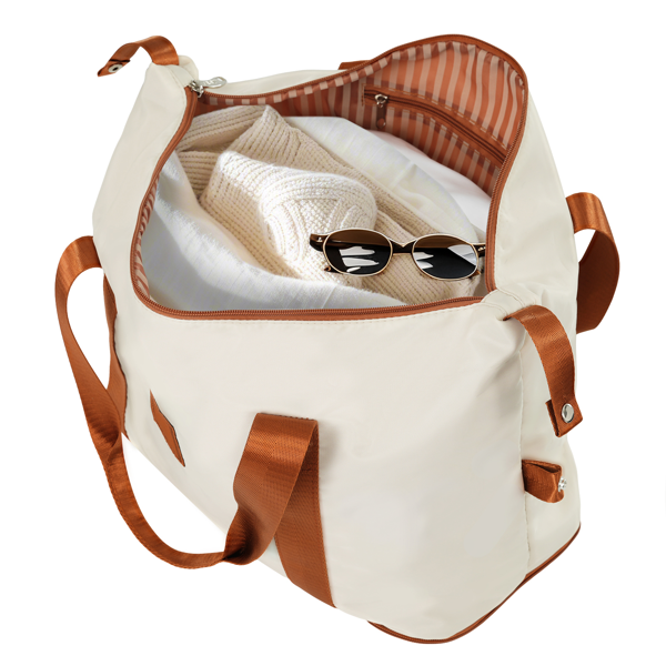 硬壳行李箱套装 3 件套三合一手提随身行李箱 拉杆箱 22x14x9 航空认可，双旋转轮带 TSA 锁，适用于 男性女性，白色（20 英寸）-6