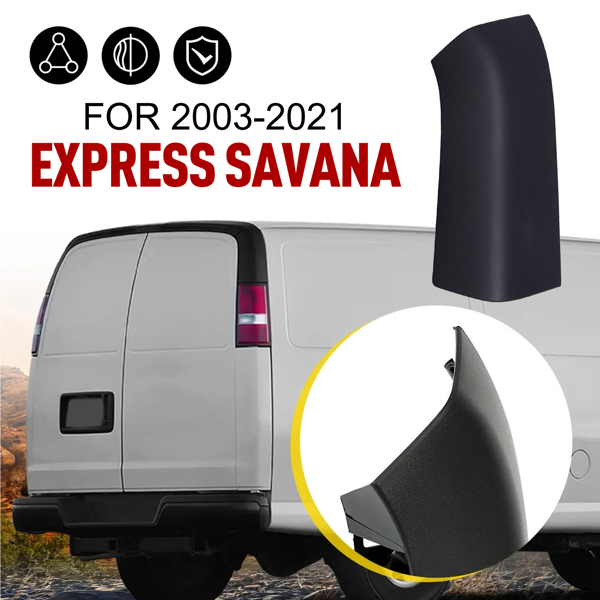 适用于雪佛兰 Express 和 GMC Savana 2003-2023 后角饰条贴花（右）-18
