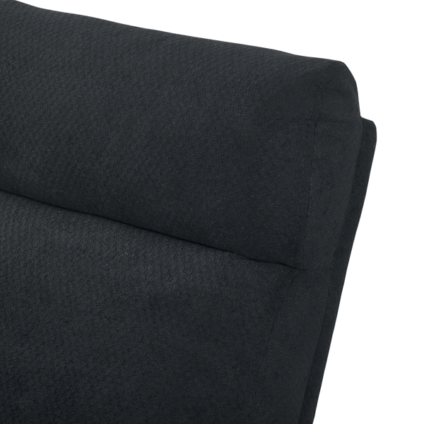 金属腿绒面布艺摇椅，配侧边储物袋——现代舒适与实用兼备-7