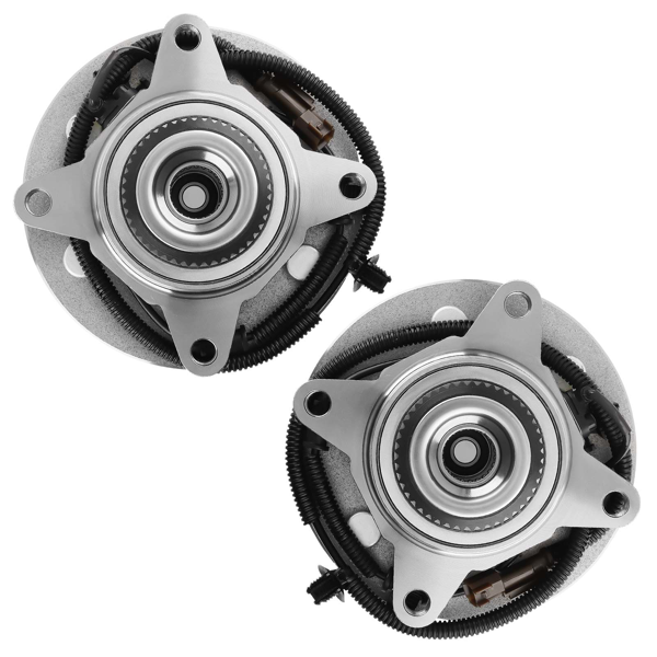 2件装前轮轴承及轮毂 适用于福特F-150 2015-2017款 V6 3.5升Flex车型 BR931007-4