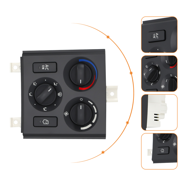 适用于沃尔沃VNL卡车（2003-2024年款）的空调气候控制开关面板-4