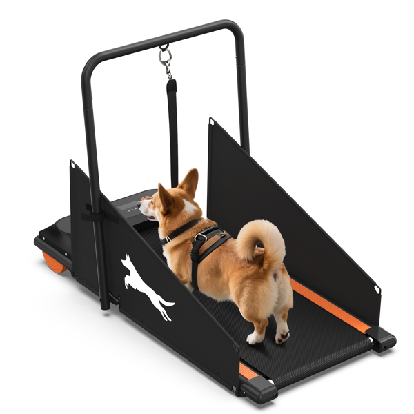 狗跑步机、中小型狗用宠物狗跑步机、重达220磅的狗用宠物跑步机、带液晶显示屏的健康和锻炼用耐用跑步机宠物健身跑步机-8