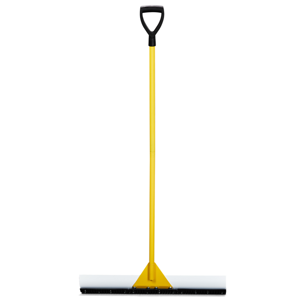 29*5in T型带握把除雪铲 黄色手柄+白色刀片 人力除雪车 铁艺-5