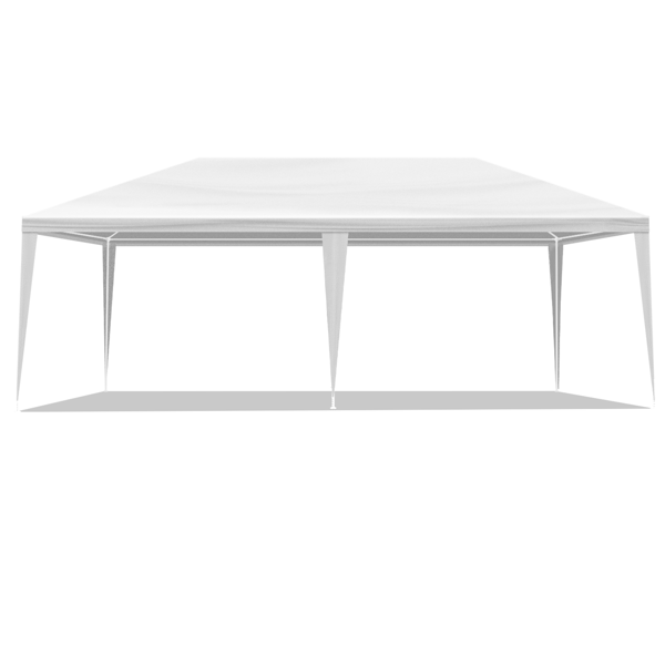 10*20ft  白色 6围  仿折叠棚  2门4窗  PE布 喷塑铁管-7