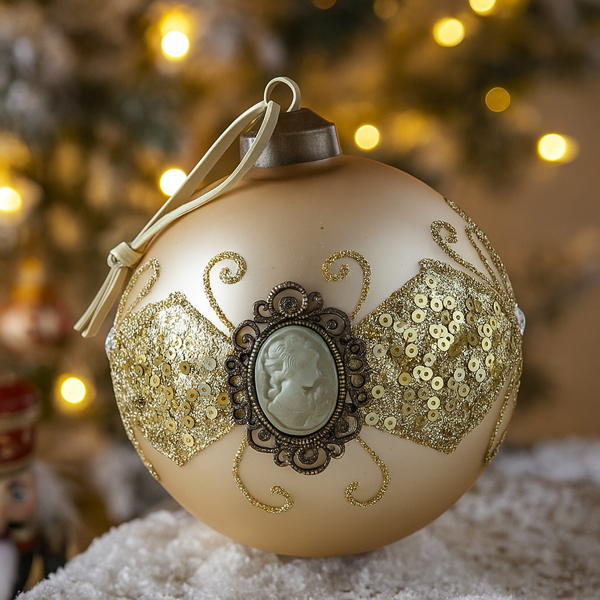 6件套圣诞球装饰品3.9英寸圣诞树装饰玻璃挂球节日派对套装FBA发货-11