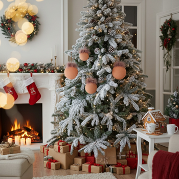 4件套4.7英寸圣诞球装饰品用于节日树装饰的玻璃挂球闪亮的圣诞派对装饰品FBA发货