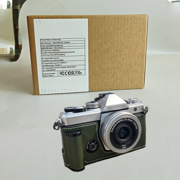 真皮手工相机手柄包，适用于奥林巴斯 OM SYSTEM OMVt（咖啡色）-5