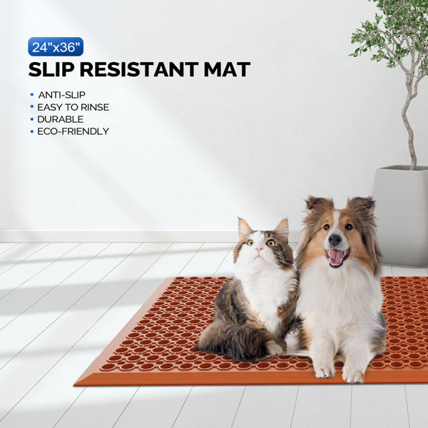 橡胶 红色 60*90*1cm 橡胶地垫-7