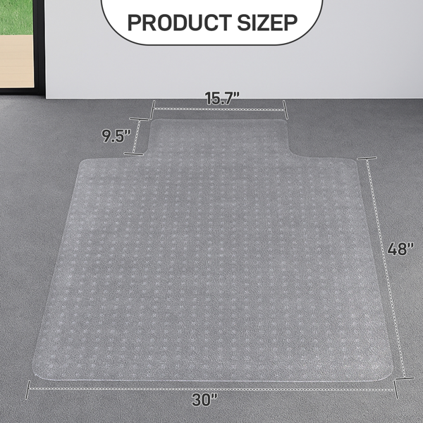 磨砂2.0 76*122厘米 凸型 带钉 30*48in PVC 地垫-8