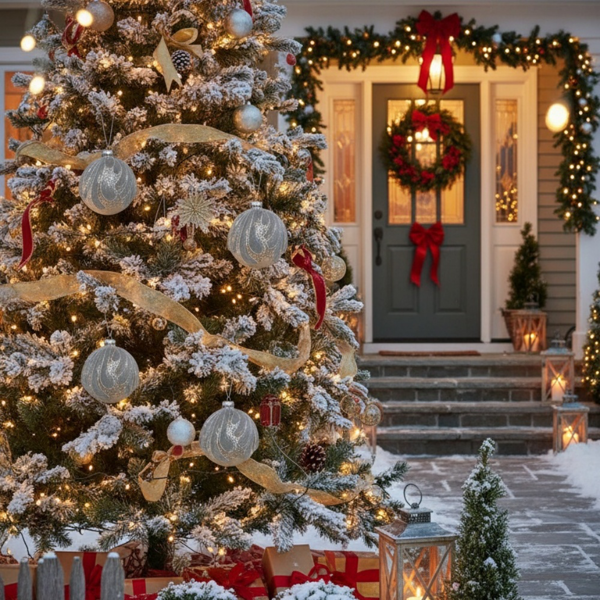 6PCS套3.9英寸圣诞树装饰球悬挂玻璃节日装饰品，用于派对树装饰FBA发货-21